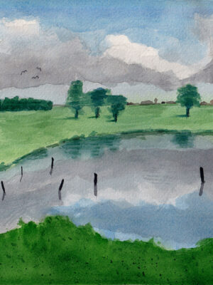 Aquarell, Knoblauchsland